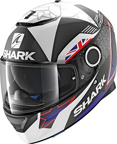 Shark Casco De Moto Spartan Redding Mat Kbw, Negro Azul, S Shark Casco De Moto Spartan Redding Mat Kbw, Negro Azul, S