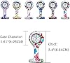 Boolavard Nurses Fashion Coloured Patterned Silicon Rubber Fob Watches - Colourful Bubbles #1