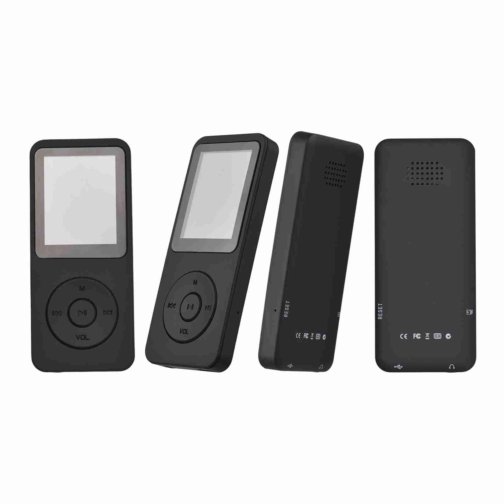 Reproductor de MP4 MP3 Pantalla LCD retroiluminada en color TFT de 1,77 pulgadas Reproductor de MP3 BT recargable por USB Soporte para reproductor de música Win XP (Tipo 4)