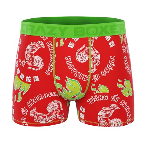 CRAZYBOXER Men's Underwear Sriracha Distortion-free Non-slip waistband Boxer Brief Resistant
