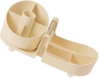 Rotating Cosmetic Organizer with Large Compar...