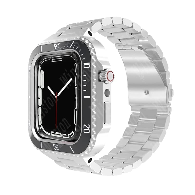 Correa de silicona con bisel deportivo para entrenamientos y reuniones con iWatch 7