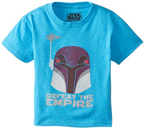 Star Wars Rebel Defeat The Empire - Camiseta para niño Azul Turquesa Heather M
