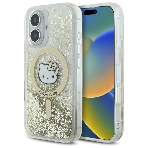 CG MOBILE Hello Kitty HKHMP16SLGDIH Coque de protection pour iPhone 16 6,1