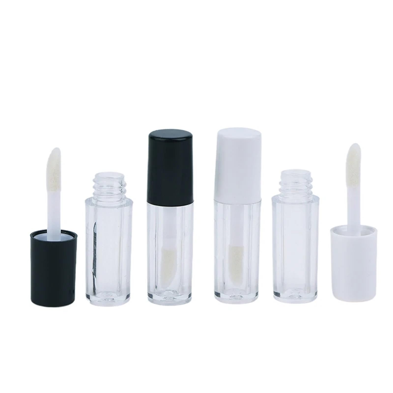 GIUPLOKID Empty Lip Balm Container, Empty Liquid Lipstick & Lip Gloss Tubes 50Pcs 1.2g Multicolor(Mix)