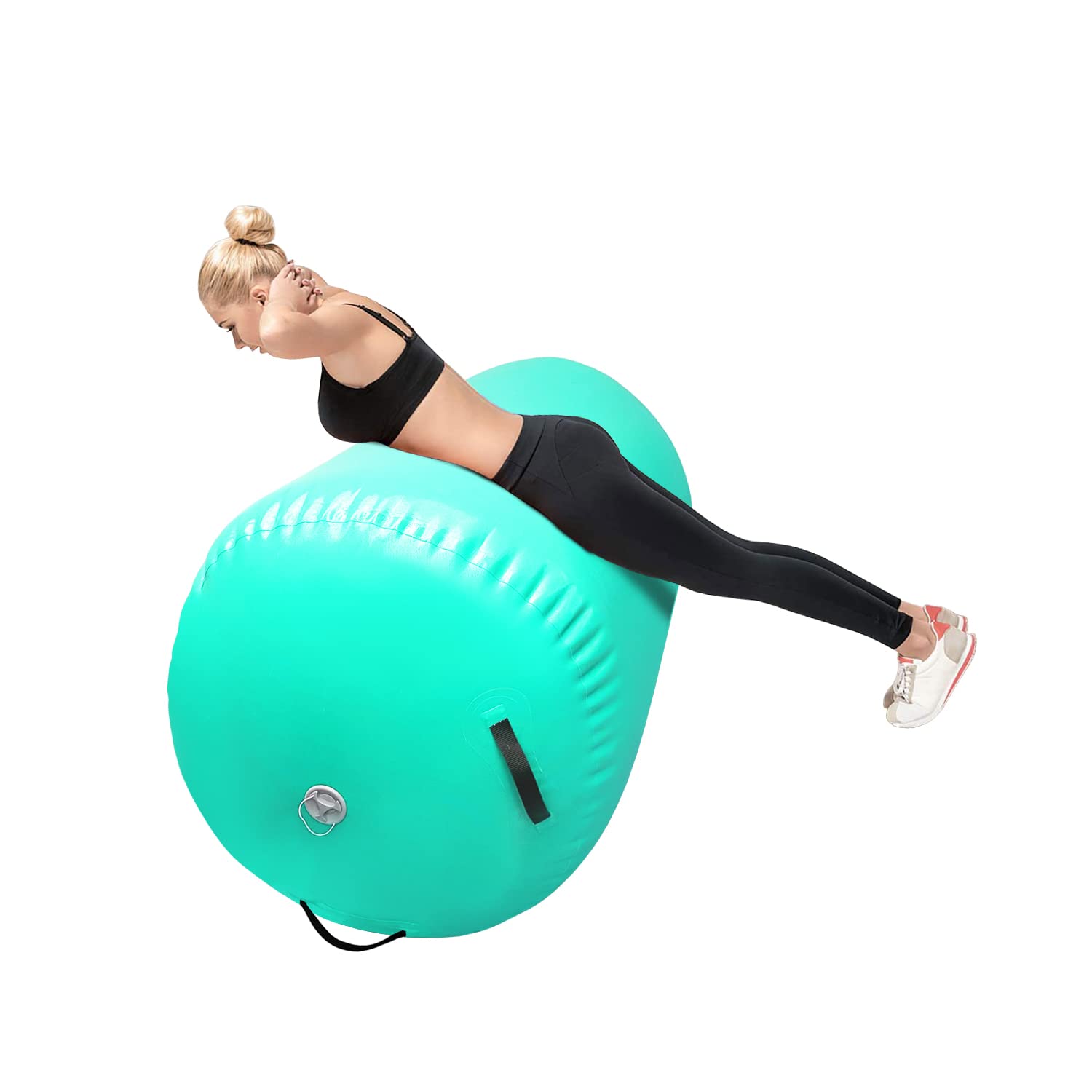 GBVUGY Air Tumbling Mat Tumble Track With Electric Pump?Inflatable Gymnastics Barrel Roller for Home Use,Gym Training,Cheer leading,Yoga