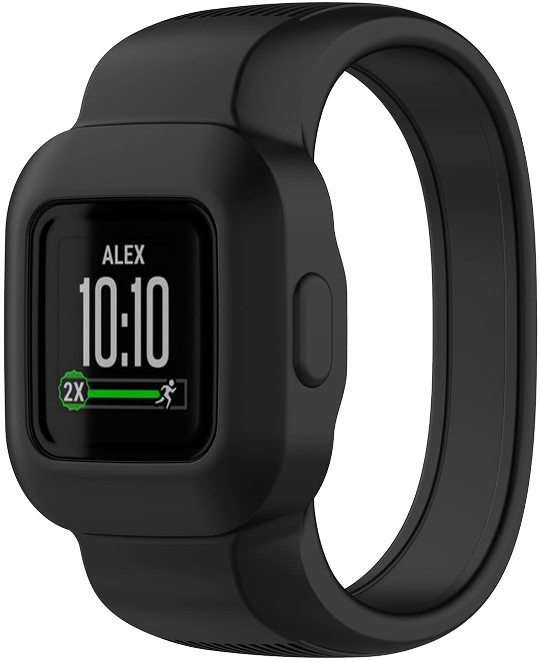 Yunseity Cinturino Per Orologio Per Bambini In Silicone Morbido, Ricambio Regolabile, Compatibile Con Vivofit 3 E Vivofit Jr, Nero