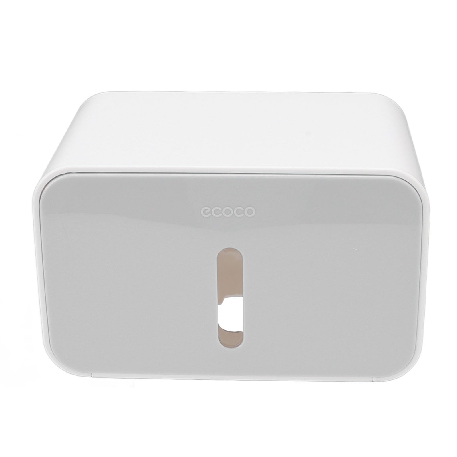 Toilettenpapierrollenbox-Abdeckung, Starke Tragfähigkeit, Badezimmer-Taschentuchhalter, Wasserdicht, Modischer Kleber für Zuhause für Waschküche (Grau)