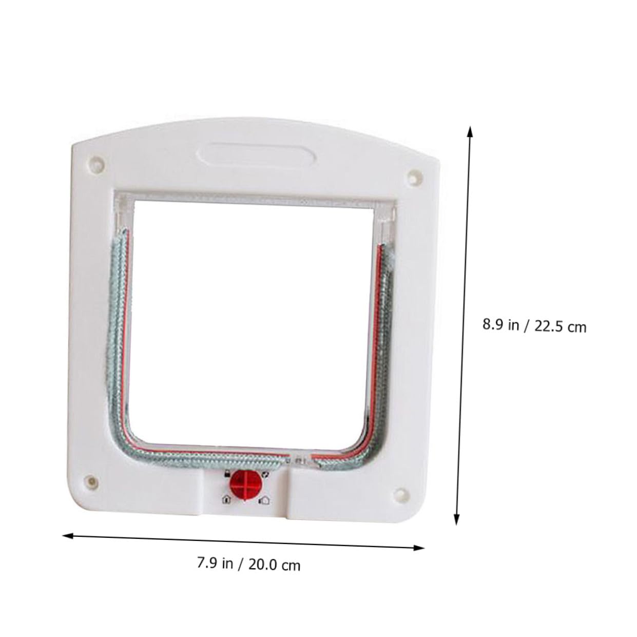 ifundom Chatière pour Chats et Petits Chiens 2pcs Porte D'entrée/Sortie Légère en Abs Verrouillage Facile à Nettoyer pour Intérieur Maison