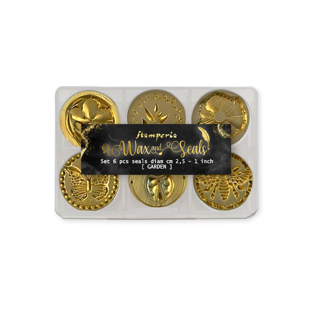 Stamperia Decorative Wax Seals 6pcs - All Around Garden WAXSL13