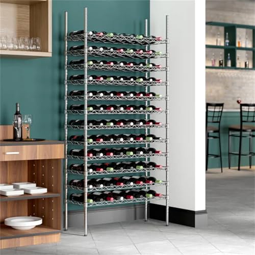 Soporte para botellas 14 x 36 con 12 estantes y 96 espacios miniatura 2
