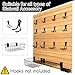 FRAYSCENT MDF Slat Wall Paneling for Retail Display 2 Pack 4'x2', Maple Slatwall Panel for Garage Organizer Shiplap Wall Paneling, Slat Board Garage Slatted Storage Systems, Easy Install Wood Panel