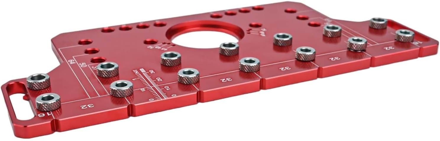 Drilling Guide Template with Hole Distances, Perfect for Woodworking Projects (Type B)