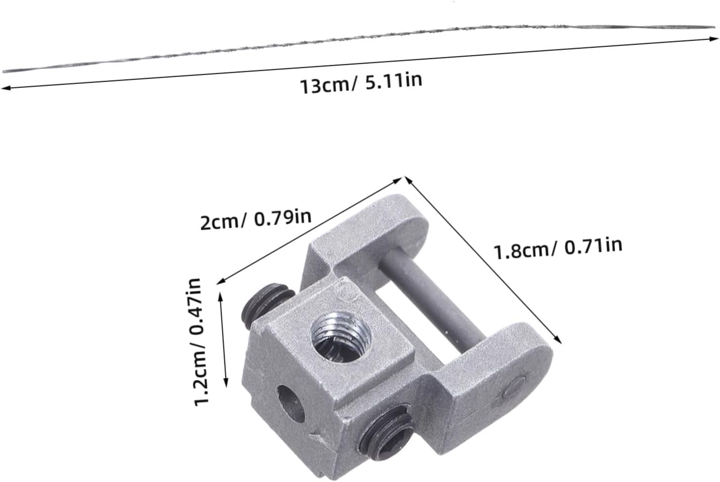 Scroll Saw Blade Holder Clamp Pair with 5 Inch Wire Adapters | Metal Construction, Quick Release Design, Stable Clamping for Model Making