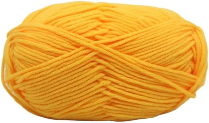 5 Rolls 2.5mm Ply Milk Blend Cotton Yarn for Crocheting Thick Hand Knitting Craft(31)