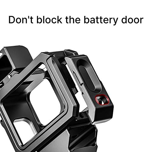 ULANZI Capa G9-5 para Gopro Hero 11 10 9, gaiola de vídeo de alumínio com 2 suportes de sapata fria