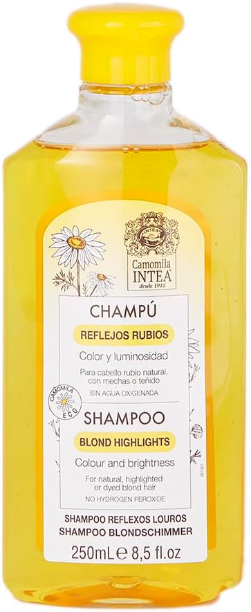 Shampoo Camomila Intea 250 ml para Reflexos Louros — Melhor para realçar tons dourados
