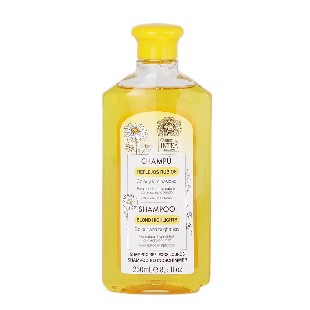 Intea Chamomile Shampoo - Premium Blonde Brightening Shampoo - Non-Ammonia, Easy Application for Natural or Dyed Hair - 8.5oz