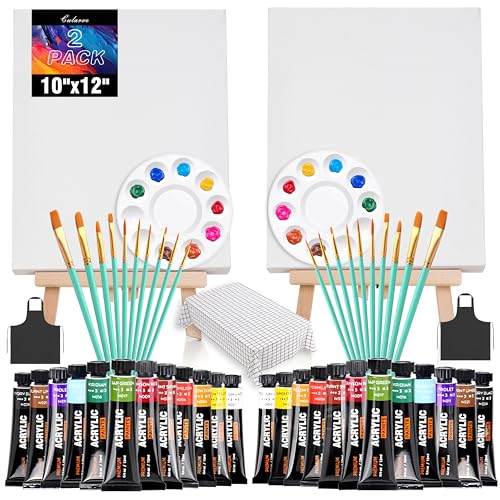 2-Pack 10 x 12 Sip and Paint Kit for Adults