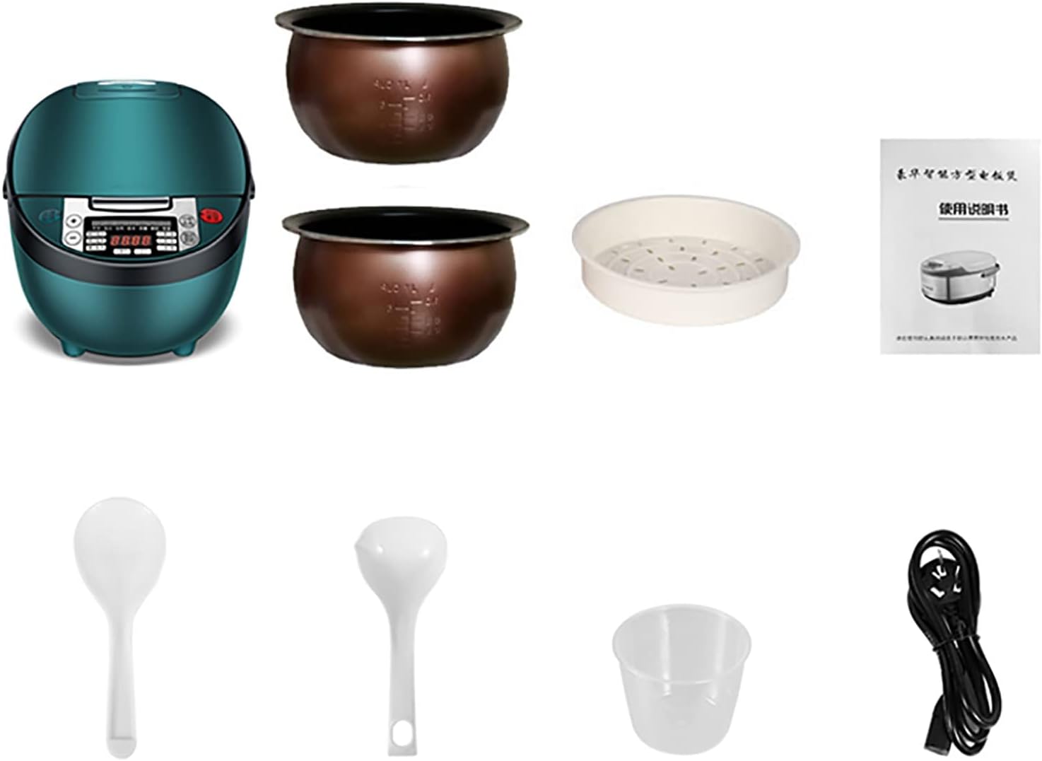 Rice Cooker (3L) Smart Home Multi-Function Rice Cooker, 24H Reservation Rice Cooker, for 1-4 People (Color : B)