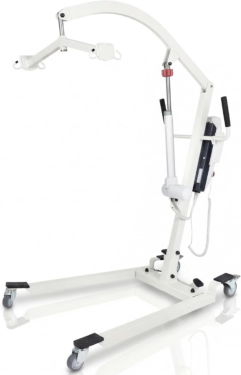 Vive Electric Patient Lift for Home - Transfer Assist Device - Medical Transport Aid - Portable Lifter for Elderly, Bariatric, Handicap, Men & Women | Electric Sit to Stand Chair for Elderly, Adults & Handicap - Person Floor Transfer Assist - Portable, Adjustable Transfer Aid