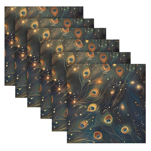 Servilletas de Tela Multicolor Cuadradas 20x20 pulgadas Pack x6 miniatura 2
