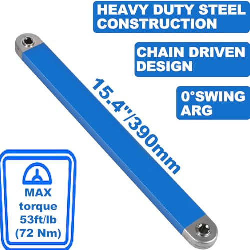 P Polerden Offset Extension Wrench Set, Off Set Extension Wrench 15.4" with 1/4",3/8",1/2" Square Drive Adapters and 1/4" Socket Offset Ratchet Extension for Tight Spaces by P Polerden - Image 2