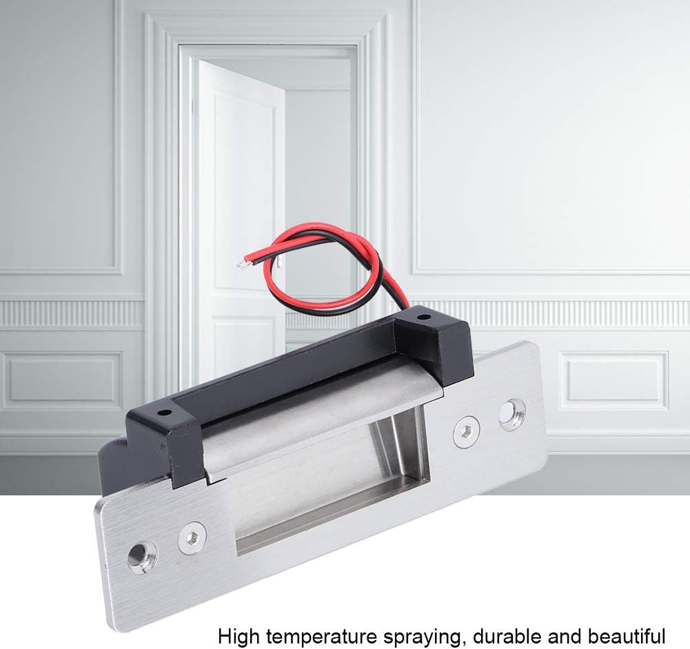 NO NC Adjustable Cathode Electric Door Lock Household Metal Wooden Door Accessories,Electric Strike Door Lock,for Metal Doors and Wooden Doors., electric door strike electric strike door lock ele