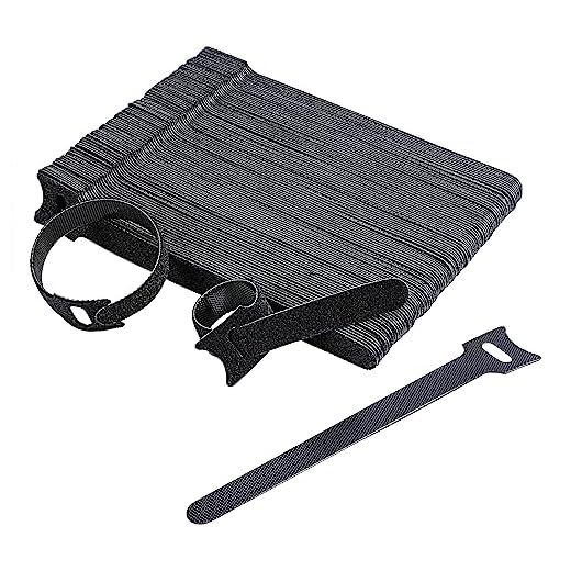 Amazon Basics bridas ajustables para cables, organizador, 100 unidad, negro