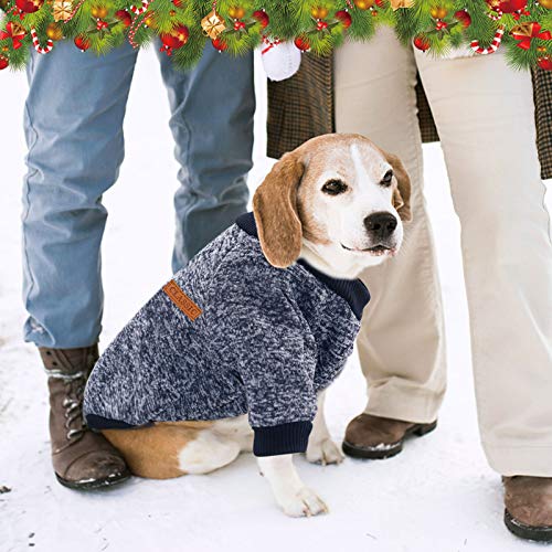 Hylyun 4 Pieces Small Dog Sweater - Pet Dog Classic Knitwear Sweater Soft Thickening Warm Pup Dogs Shirt Winter Puppy Sweater For Small Dogs M #TOP5