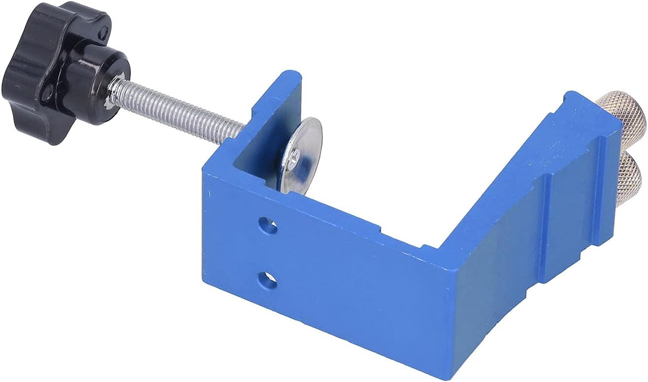 Woodworking Drill Jig, Precision 15 Degree Oblique Hole Locator for Accurate Screw Connection and Hidden Fastener, Hole Locator Kit with Adjustable Clamp and Inclined Hole Opener,