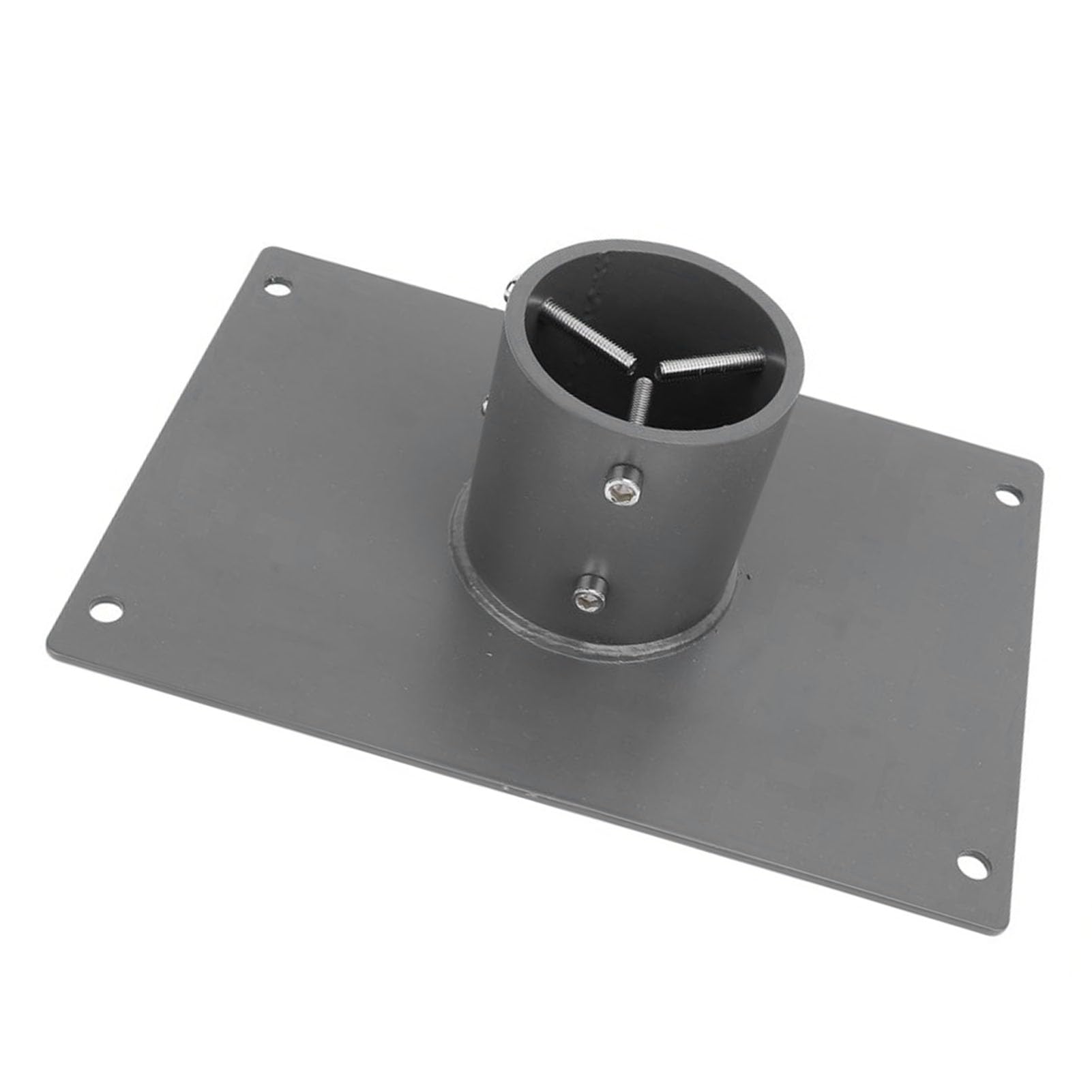Fyearfly Adaptateur de tuyau plat en alliage d'aluminium pour connecteur de poteau de 62 mm, kit de montage d'antenne satellite robuste et résistant aux intempéries, support de toit d'antenne Internet