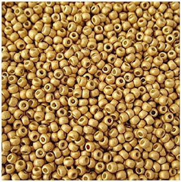 50 g TOHO Round Seed Beads Rocailles, Size 15/0, Permanent Finish Galvanized Aluminum (# PF558), Japan, Glass