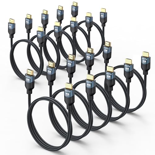 Câble HDMI 2.1 8K tressé haute vitesse pour PS5 et Xbox en salon