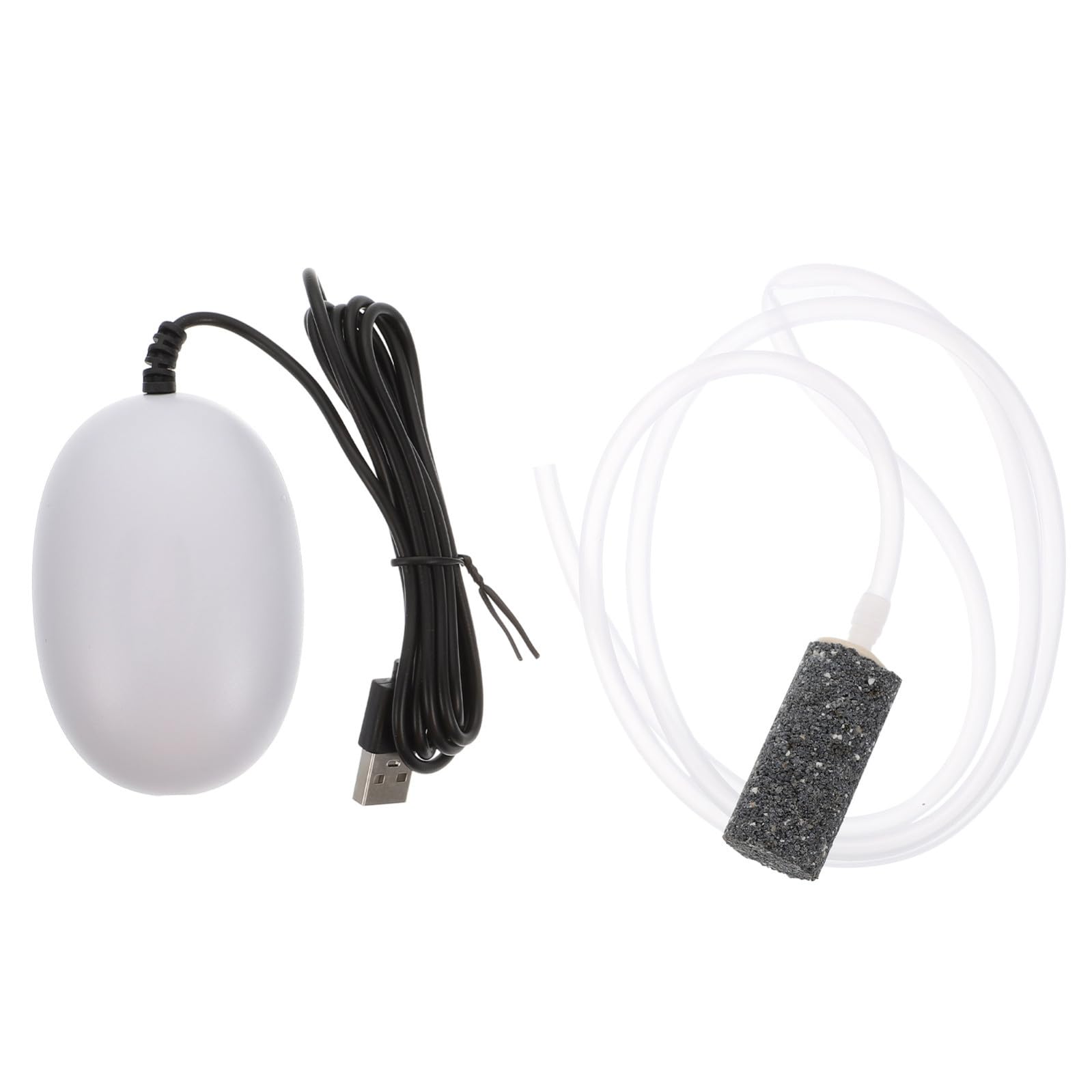 Sosoport Bomba de oxigeno USB Bomba de Aire USB para pecera Bomba de Aire para pecera Auto Aireador de Bomba de Aire del Tanque de Peces de Accesorio para AbS