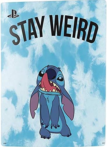 Skinit Decal Gaming Skin Compatible with PS5 Console - Officially Licensed Disney Lilo and Stitch Stay Weird Design
