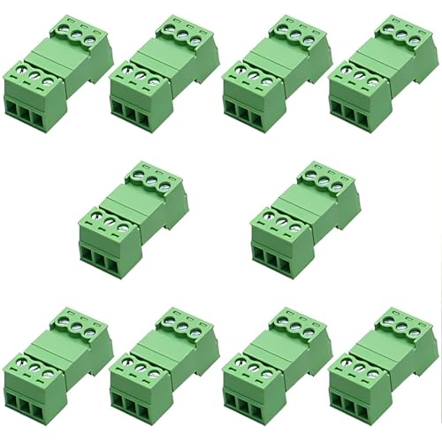 Willwewon 3-Pin Schraubklemmen 10er Set