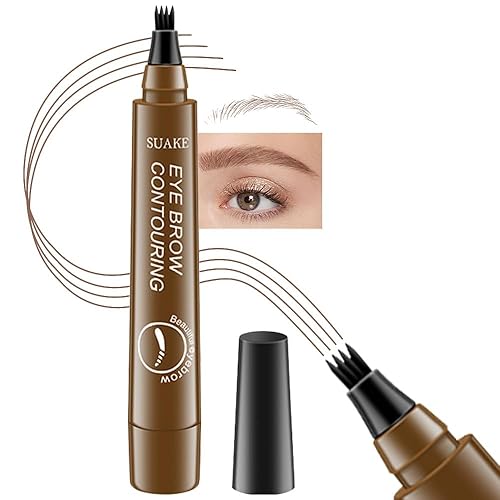 Miniatura 1 de Kaely Lápiz líquido para cejas, mágico y preciso microblade para cejas, impermeable, contorno de cejas para maquillaje de mujeres, gel de cejas,