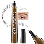Kaely Eyebrow Pencils for Women, 4 Tip Magical Precise Waterproof Brow Pen, Microblading Eyebrow Contouring Pen, lapiz de cejas 3d Eye Brow Gel, 24h Smudge Proof,01 Light Brown