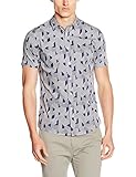  Religion Optic Shirt Camisa, Azul, S para Hombre