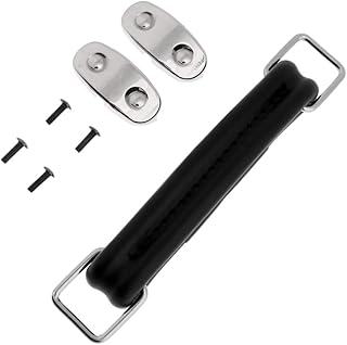 Maniglia Per Valigia Adam Hall - Similpelle Nera, Con Fissaggi In Acciaio Nichelato - Foto 2