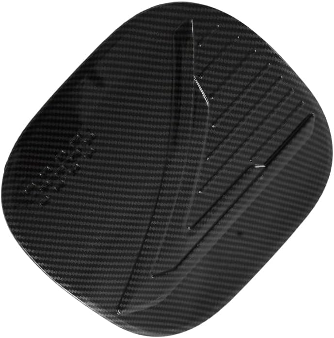 Car Fuel Tank Cover Trim Oil Gas Cap, Oil Gas Tank Cover Cap Trim, 2023 Compatible with Nissan Qashqai J11 J12, Carbon Fiber Black