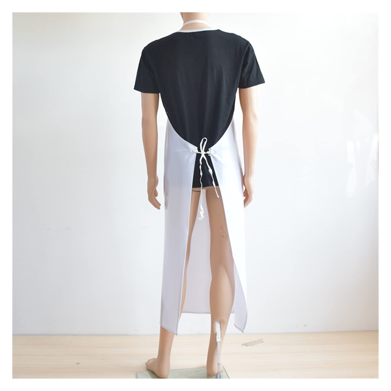 IOFIT Delantal blanco grueso de 1 pieza for restaurante, barbacoa, delantal impermeable de PVC, delantal de cocina for hombres y mujeres 1