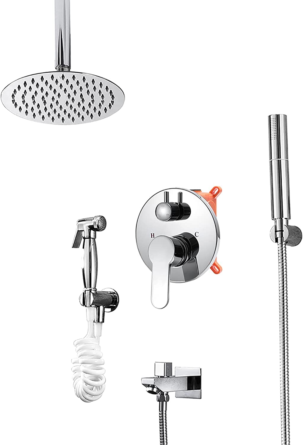 Pommeau de douche à effet pluie pour rénover votre espace baignoire familiale