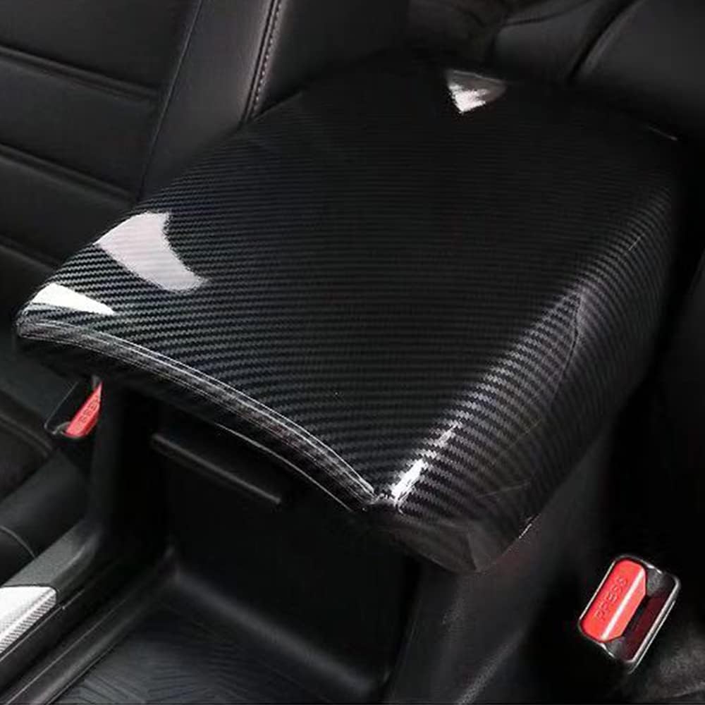 Car Interior Center Armrest Box Cover Console Box Protect Decorate Covers Auto Accessories for Honda CRV CR-V 2017 2018 2019 2020 2021 2022(Carbon Fiber Color)