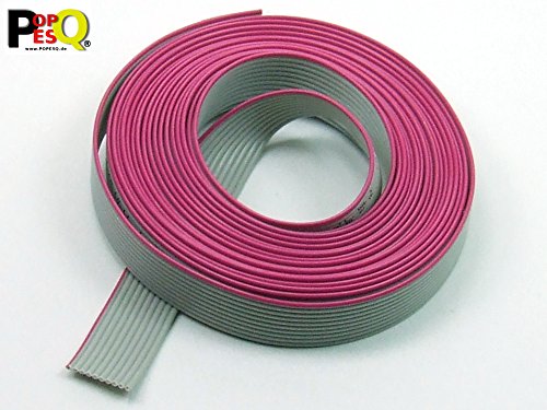 POPESQ IDC Flachbandkabel 16-polig 1.5m - 2.54mm Stecker