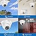 ZOSI 1080P H.265+ Home Security Camera System, AI Human Vehicle Detect, 5MP Lite 8 Channel Surveillance DVR, 8 x 1080p Weatherproof CCTV Dome Camera Outdoor, 80ft Night Vision, Remote Access (No HDD)