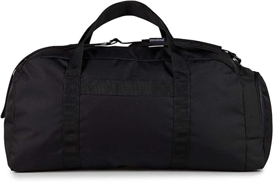 JanSport Weekender Large Duffel - Travel or Gym Bag, Durable Weekender with Front Utility Pocket & Side Grab Handles - Black