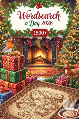 word search a day 2026 1500+: cozy christmas word search puzzle book, for adults,girls,boys ,New Challenging Crossword Medium-Hard Puzzle Book For Adults image 2