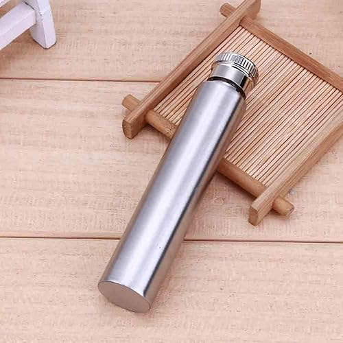 Miniatura 3 de TOPINCN Mini frasco de acero inoxidable, botella de whisky de bolsillo, mini frasco de cadera de acero inoxidable para alcohol, whisky, ron y vodka